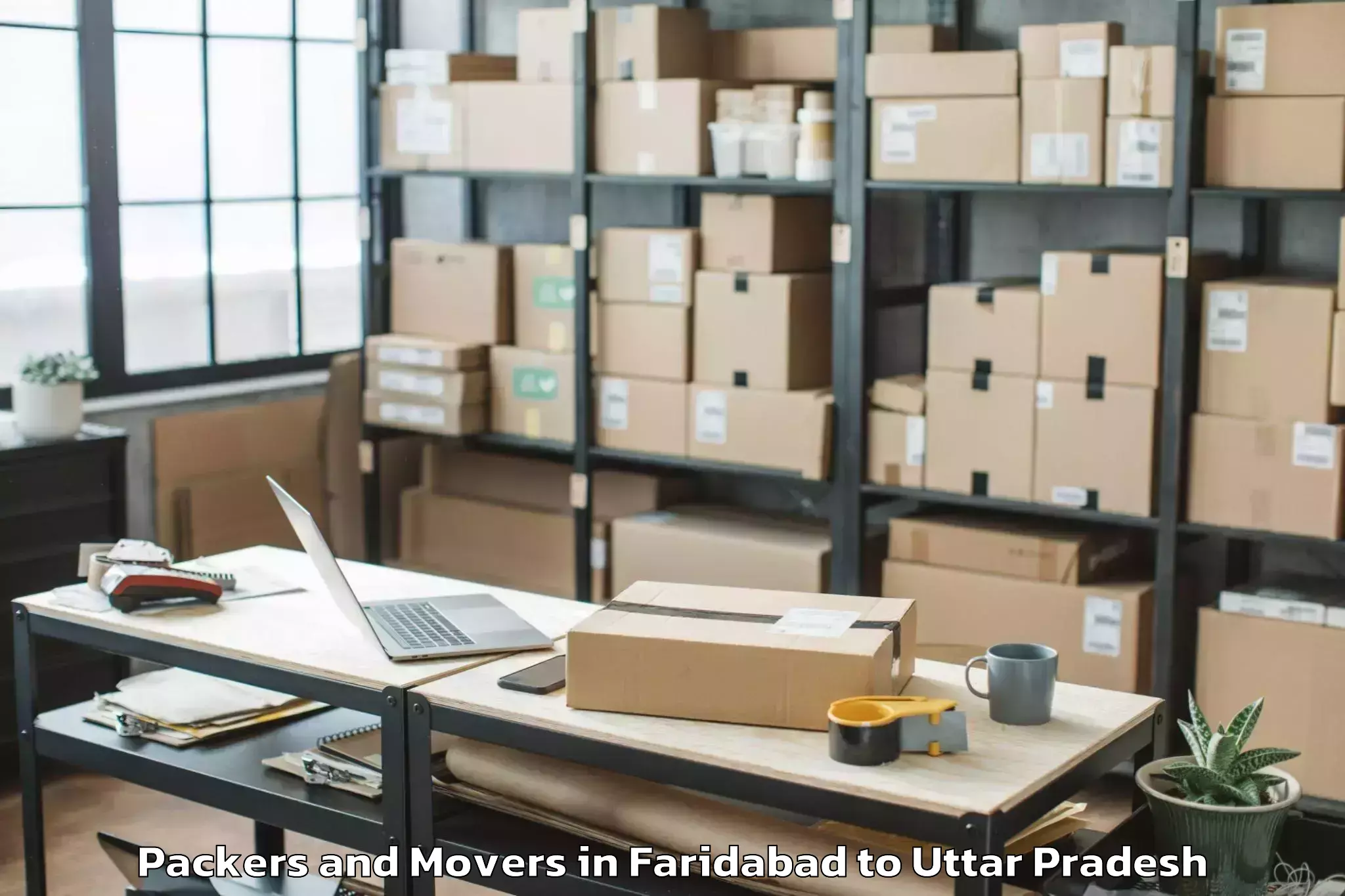 Easy Faridabad to Chandausi Packers And Movers Booking